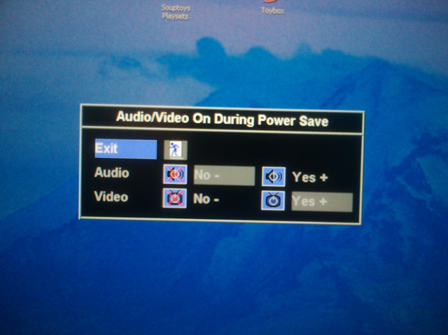 dell lcd monitor power save mode
